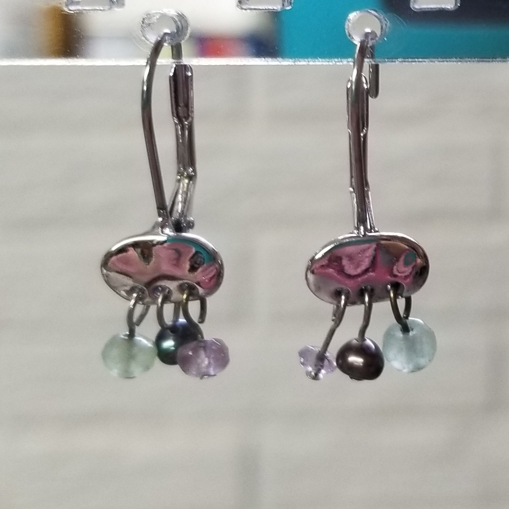Dainty Drop Earrings - Picture 4 of 5